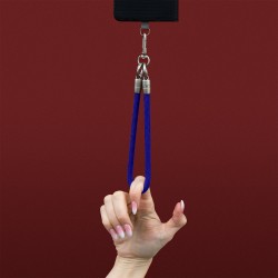 Λουράκι Λαιμού στήριξης Θήκης Smartphone Universal Phone Strap Ultra Blue