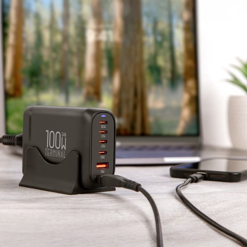 Φορτιστής OBAL:ME Terminal GaN Desk Charger 4C2A 100W Black