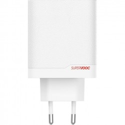 Φορτιστής Ταξιδίου OnePlus SUPERVOOC 120W Dual USB-A + USB-C Travel Charger + USB-C/USB-C Cable White (Original)