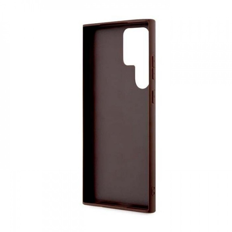 Θήκη Guess PU 4G Metal Logo Cover for Samsung Galaxy S23 Ultra 5G S918 Brown