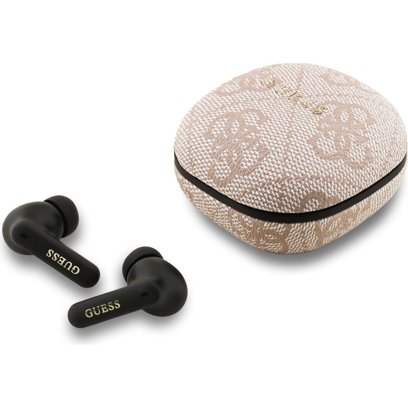 Ακουστικά Guess PU 4G Script Logo ENC TWS Wireless Earphones Pink