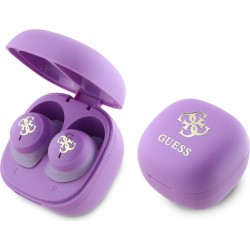Ακουστικά Guess 4G Logo Mini TWS Wireless Earphones Purple