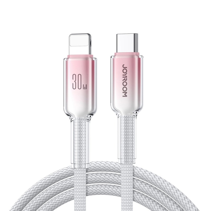 Καλώδιο Joyroom Crystal Clear Series USB-C to Lightning 3A 30W 1.2m ( S-A42) White
