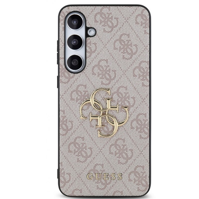 Θήκη Guess PU 4G Metal Logo Case for Samsung Galaxy S24 FE 5G S721 Pink