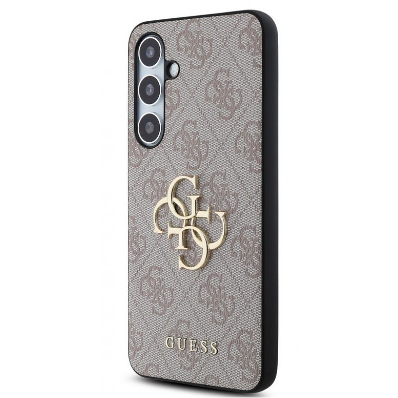 Θήκη Guess PU 4G Metal Logo Case for Samsung Galaxy S24 FE 5G S721 Pink