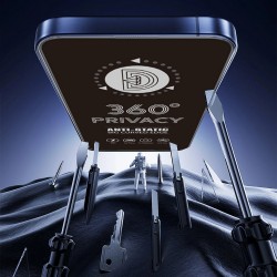 Γυαλί Προστασίας Full Face 360 Privacy Apple iPhone 15 / 16 (6.1") Tempered Glass 9H AntiCrash / AntiShock 