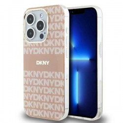 Θήκη  DKNY PC/TPU Repeat Pattern Tonal Stripe Magsafe Case for iPhone 14 Pro Max (6.7") Pink