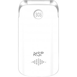 NSP 2700DS 2G Flip Dual SIM White (Κινητό για Ηλικιωμένους)