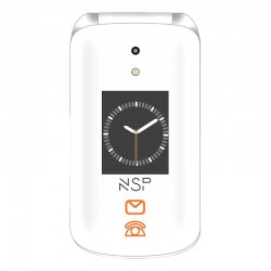 NSP 2700DS 2G Flip Dual SIM White (Κινητό για Ηλικιωμένους)