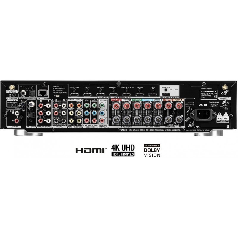 Ενισχυτής Marantz NR1510 Home Cinema 4K 5.2 Black (No Box)