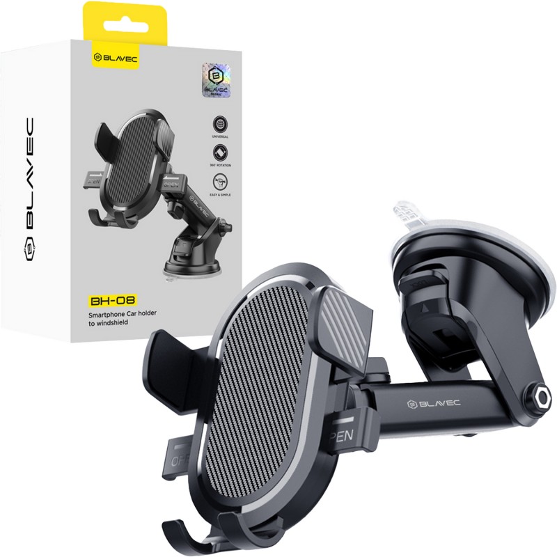 Βάση Αυτοκινήτου Blavec Car Holder BH-08 to Windshield / Dashboard (BH08-WSB) Black 
