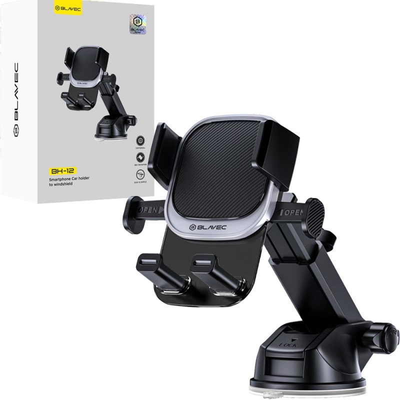 Βάση Αυτοκινήτου Blavec Car Holder BH-12 to Windshield / Dashboard (BH12-WSB) Black 