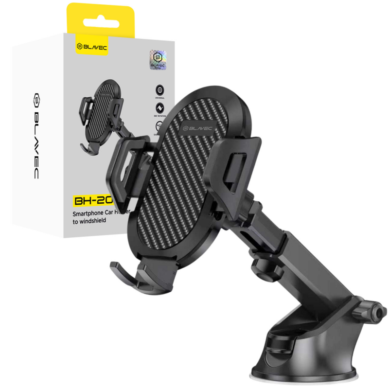 Βάση Αυτοκινήτου Blavec Car Holder BH-20 to Windshield / Dashboard (BH20-WSB) Black 