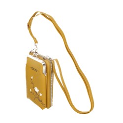 Τσάντα Crossbody Knitted Phone Bag GCW17 Yellow