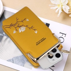 Τσάντα Crossbody Knitted Phone Bag GCW17 Yellow