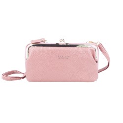 Τσάντα Crossbody Knitted Phone Bag GCW18 Light Pink