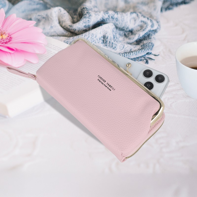 Τσάντα Crossbody Knitted Phone Bag GCW18 Light Pink