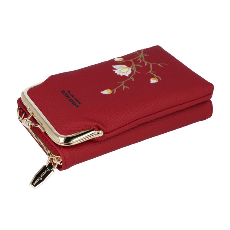 Τσάντα Crossbody Knitted Phone Bag GCW17 Red