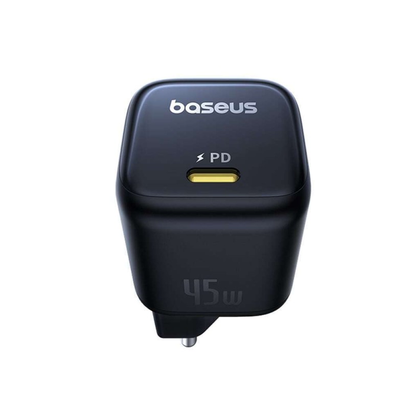 Φορτιστής Ταξιδιού Baseus PicoGo GaN Wall Charger 1xUSB-C 45W Black (P10176800123-00)