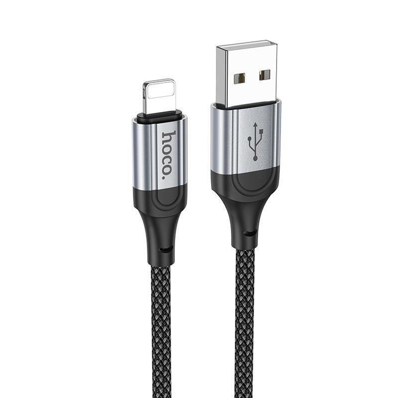 Καλώδιο Data Hoco X102 Braided USB-A to Lightning 1m Black