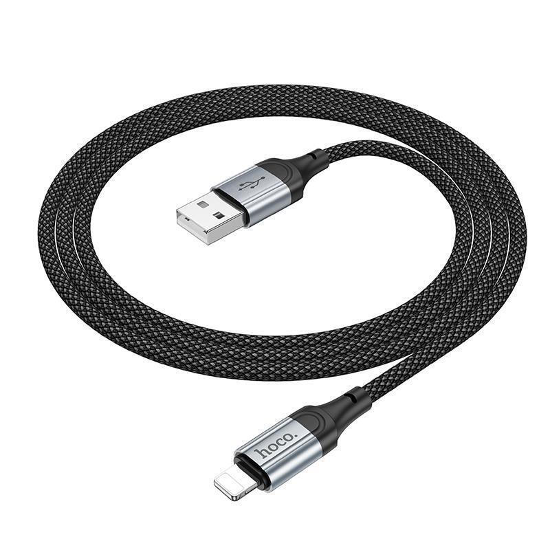 Καλώδιο Data Hoco X102 Braided USB-A to Lightning 1m Black