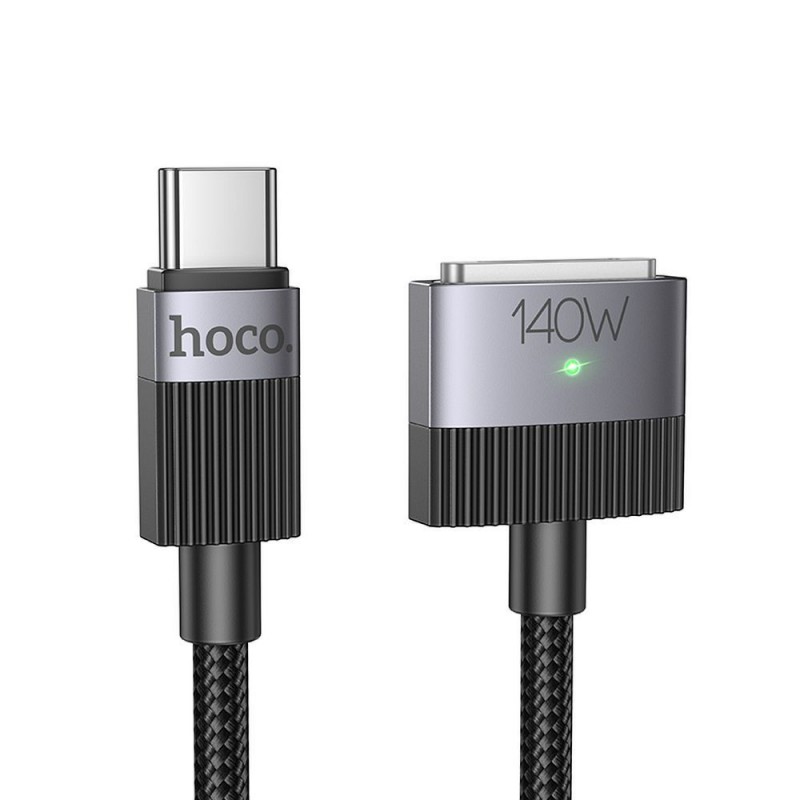 Καλώδιο Hoco U141 Braided Series Type-C to Mag3 Apple MacBook Laptop Cable 5A 140W 1,8m Black