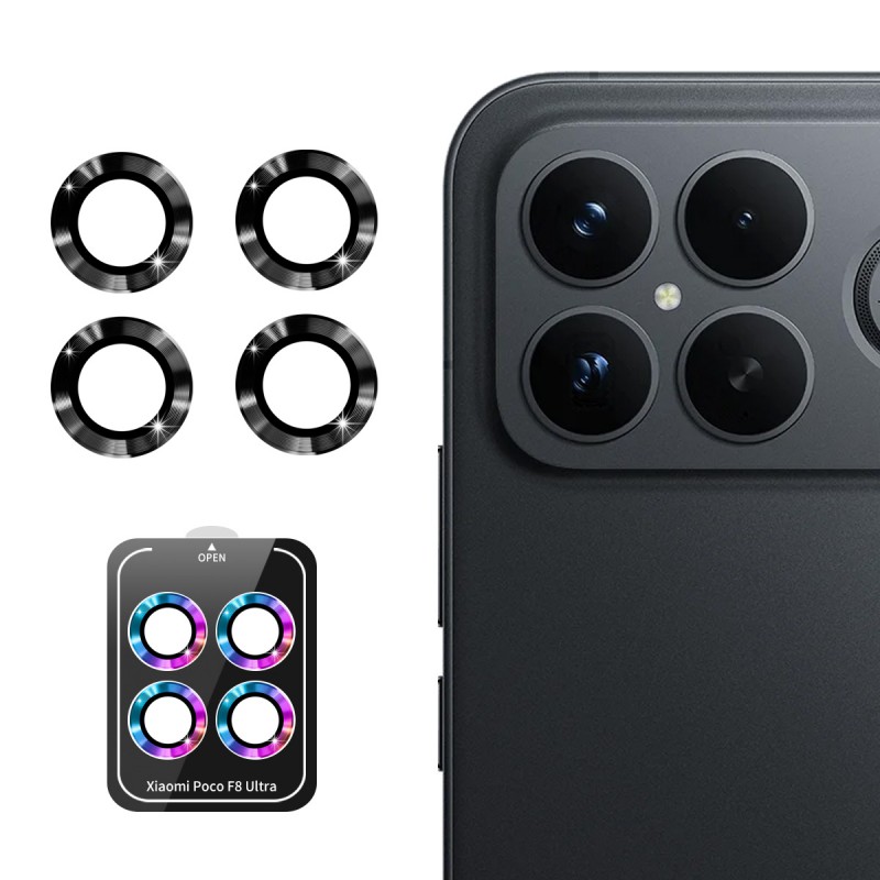 Προστατευτικό Κάμερας  Eagle Eye Camera Lens with Metal Ring  and Positioning Plate Xiaomi Poco F8 Ultra Black