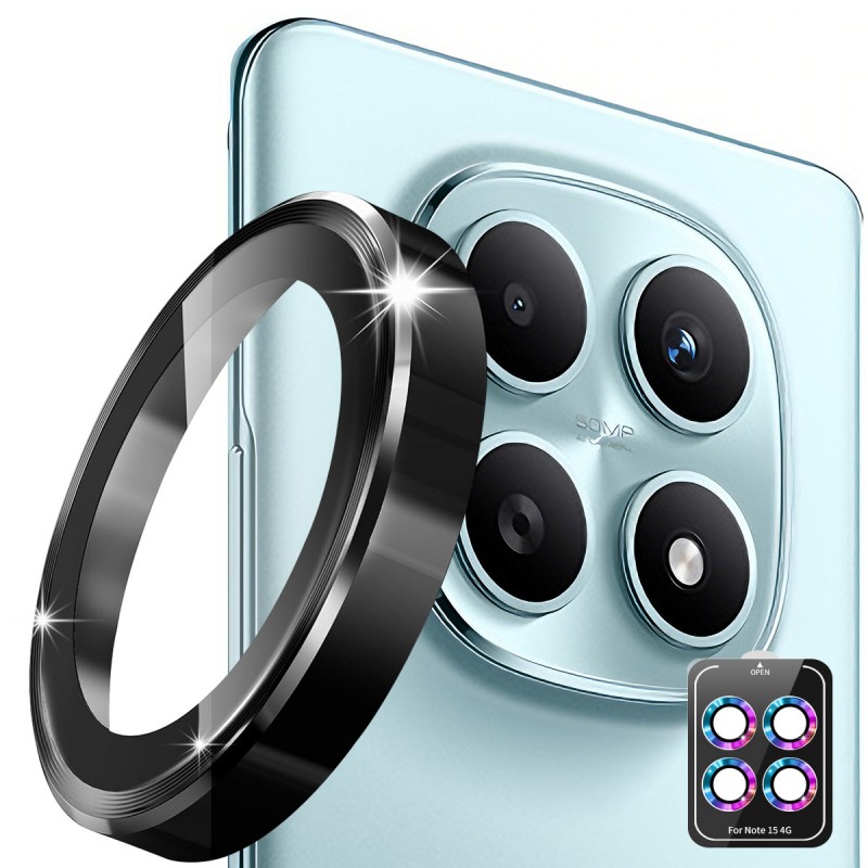 Προστατευτικό Κάμερας  Eagle Eye Camera Lens with Metal Ring  and Positioning Plate Xiaomi Redmi Note 15 5G Black