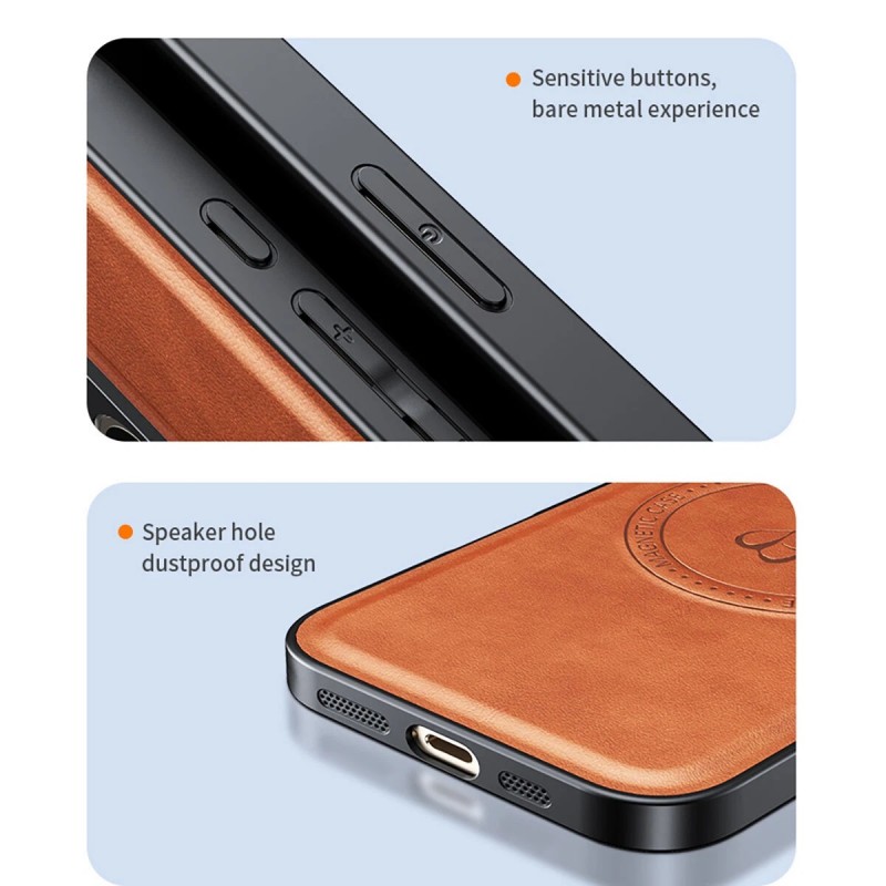 Θήκη Luxury Hybrid Leather Magnetic Stand Cover Xiaomi Poco F8 Ultra Black