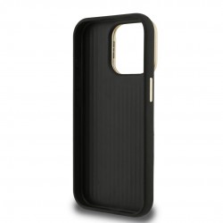 Θήκη Guess PU Grained 4G Logo Stand Camera Frame Cover Apple iPhone 15 Pro Max (6.7") Black