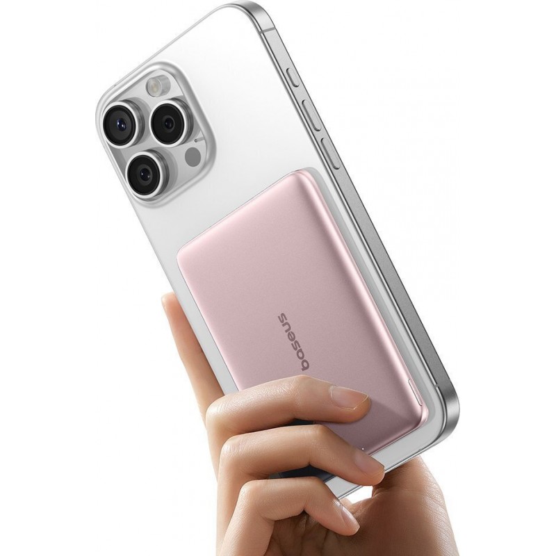 Εξωτερική Μπαταρία Baseus PicoGo AM41 20W Magnetic Powerbank 5000mAh Nebula Pink