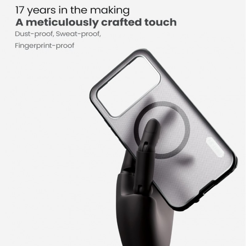 Θήκη Nillkin Super Frosted PRO Magnetic Back Cover Xiaomi Poco F8 Pro Transparent Black