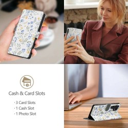 Θήκη Tech-Protect Wallet Samsung Galaxy A26 5G SM-A266E / A17 4G SM-A176F / A17 5G SM-A176B Spring Flowers