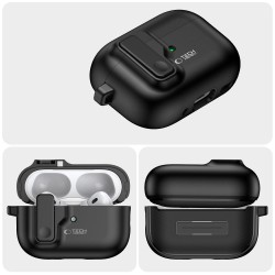 ΘήκηTech-Protect Slim Hook Apple Airpods Pro 1 / 2 Black