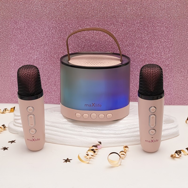 Φορητό Ηχείο Maxlife MXKS-200 Karaoke Portable Bluetooth Speaker White Outlet