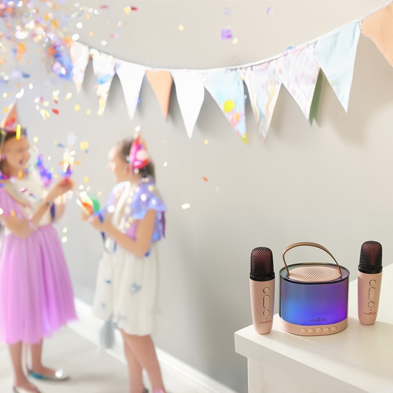 Φορητό Ηχείο Maxlife MXKS-200 Karaoke Portable Bluetooth Speaker White Outlet