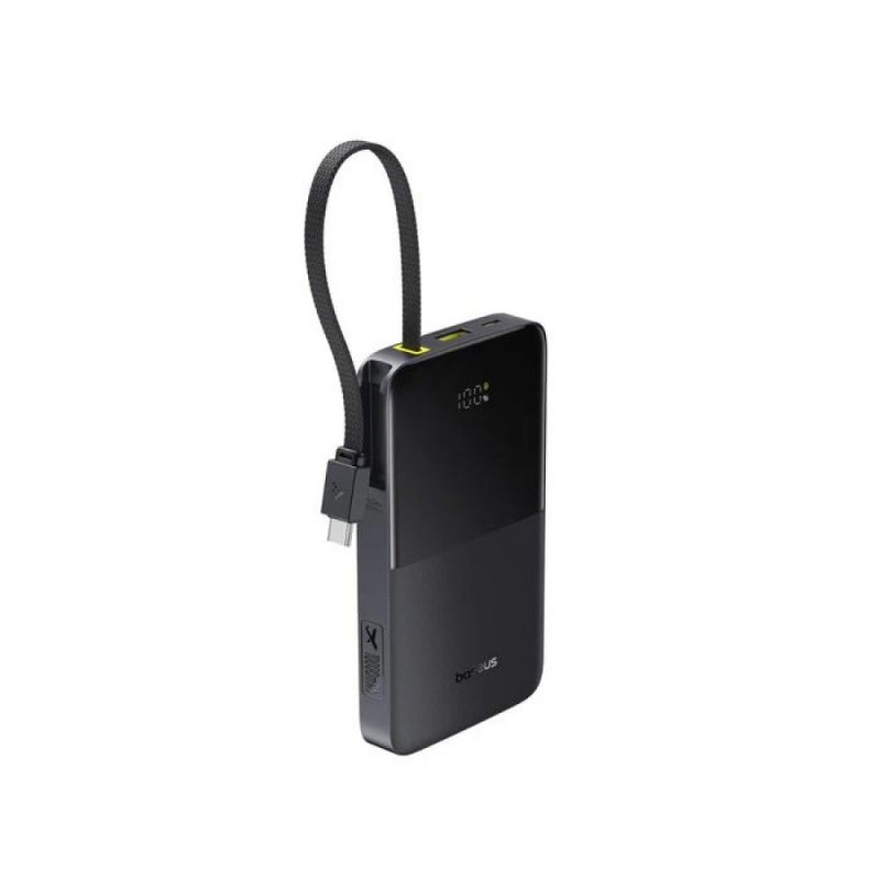 Εξωτερική Μπαταρία Baseus Enerfill FC51 Bipow2 Pro Powerbank 20000mAh USB-A with Retractable Cable USB-C 22.5W Black