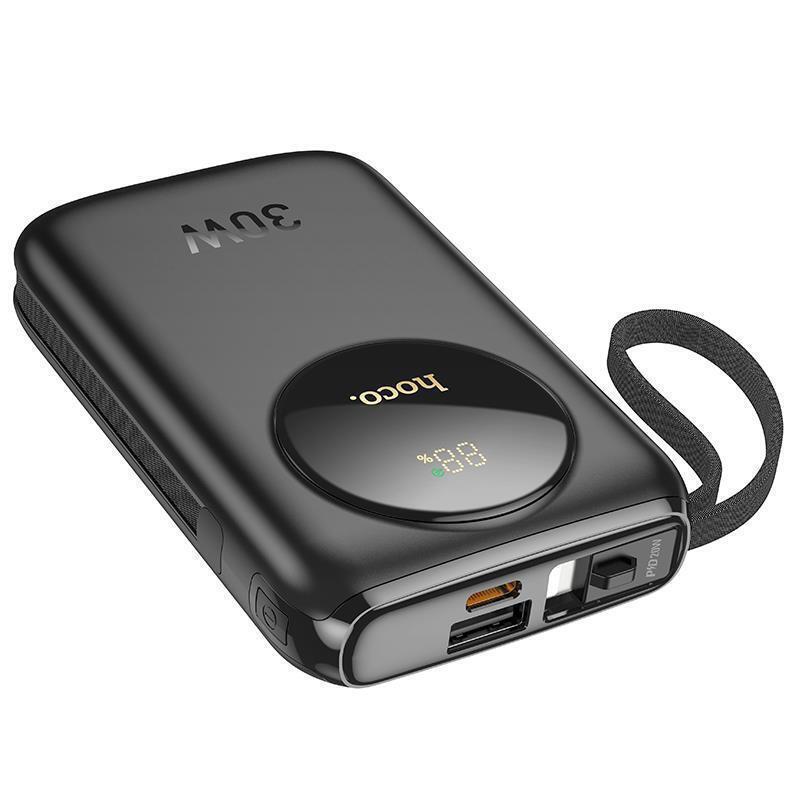 Εξωτερική Μπαταρία Hoco Q19 Lucky Fully Compatible PowerBank, 10.000mAh 30W Black