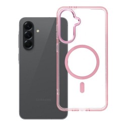 Θήκη Frame Clear Hybrid Mag Cover Samsung Galaxy A56 SM-A566 / A36 SM-A366 / A37 SM-A376 5G Powder Pink 