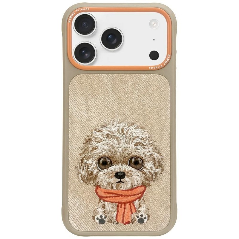 Θήκη Nimmy Big Eyed Pet 2.0 Dog Cover For iPhone 17 Pro (6.3") Beige