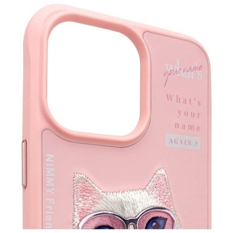Θήκη Nimmy Cool&Cute 2.0 Cat Cover For iPhone 15 Pro (6.1") Pink
