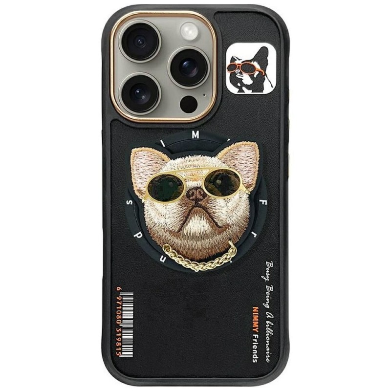Θήκη Nimmy Glasses Cool Dog with Magsafe Cover For iPhone 16 Pro Max (6.9") Black