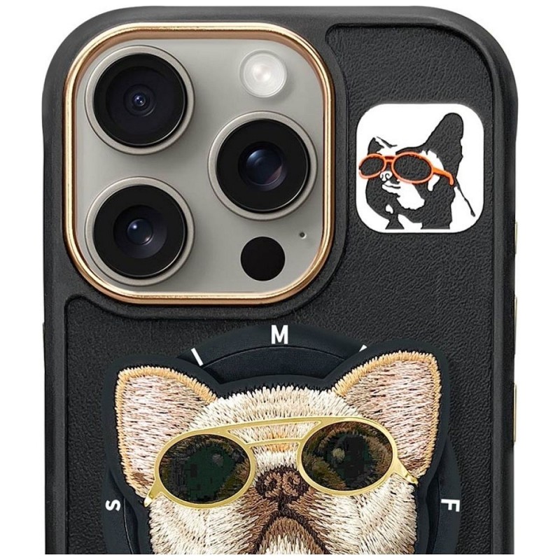 Θήκη Nimmy Glasses Cool Dog with Magsafe Cover For iPhone 16 Pro Max (6.9") Black
