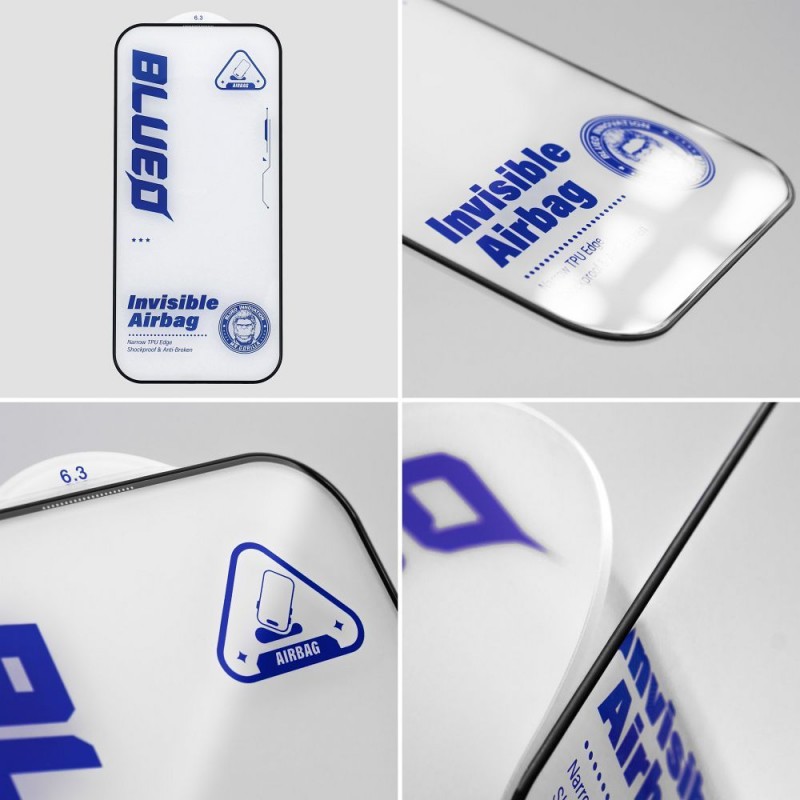 Γυαλί Προστασίας BlueO 5D Mr. Monkey Glass Airbag Anti-Broken iPhone 14 Pro (6.1") Black