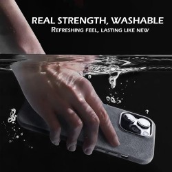 Θήκη Alcantara Full Wrap Case with MagSafe Apple iPhone 16 Pro Max (6.9") Green