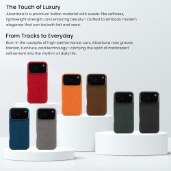 Θήκη Alcantara Full Wrap Case with MagSafe Apple iPhone 17 Pro Max (6.9") Orange