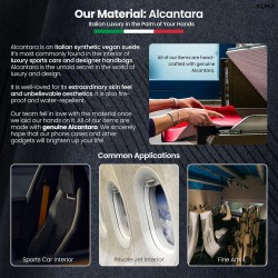 Θήκη Alcantara Full Wrap Case with MagSafe Apple iPhone 17 Pro Max (6.9") Orange