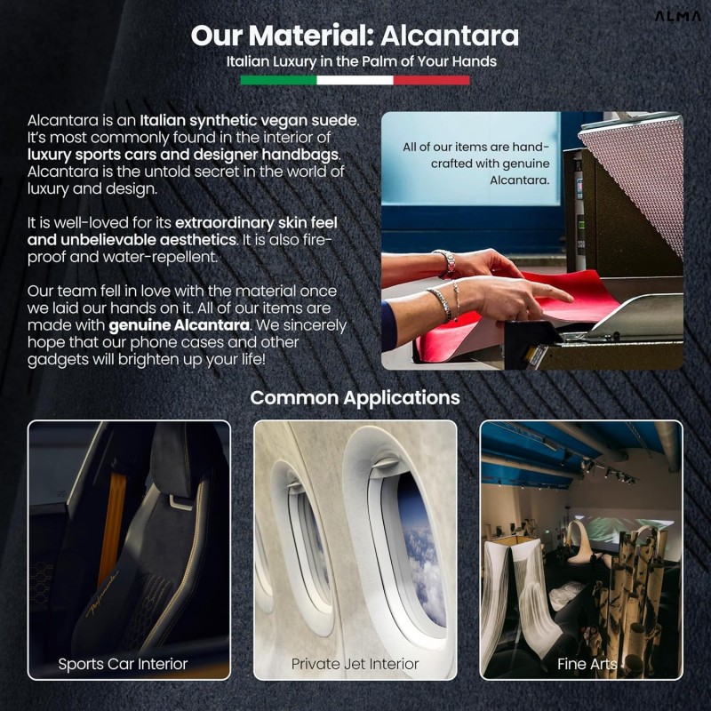 Θήκη Alcantara Full Wrap Case with MagSafe Apple iPhone 17 Pro Max (6.9") Orange