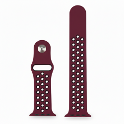 Ανταλλακτικό λουράκι QuickFit Silicone Sportband Apple Watch 1/2/3/4/5/6/SE/7/8 (42/44/45/49mm) Burgundy