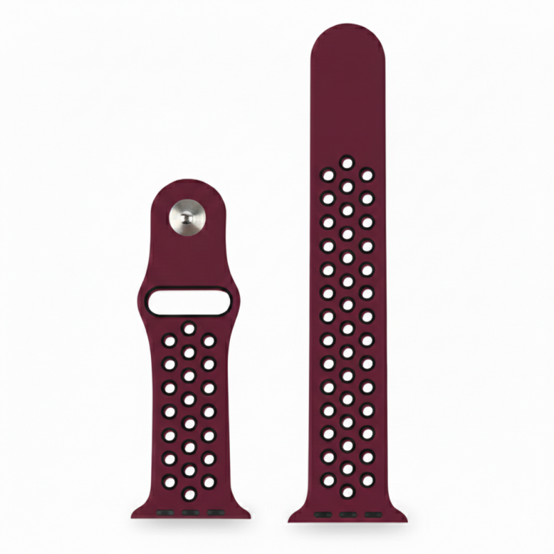 Ανταλλακτικό λουράκι QuickFit Silicone Sportband Apple Watch 1/2/3/4/5/6/SE/7/8 (42/44/45/49mm) Burgundy